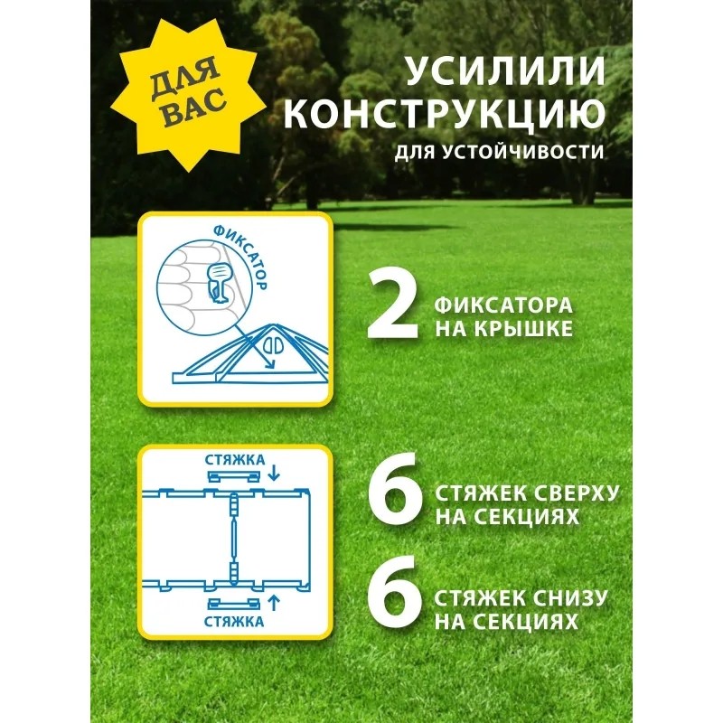 Компостер TDT_Крышка компостера с фиксаторами, серая