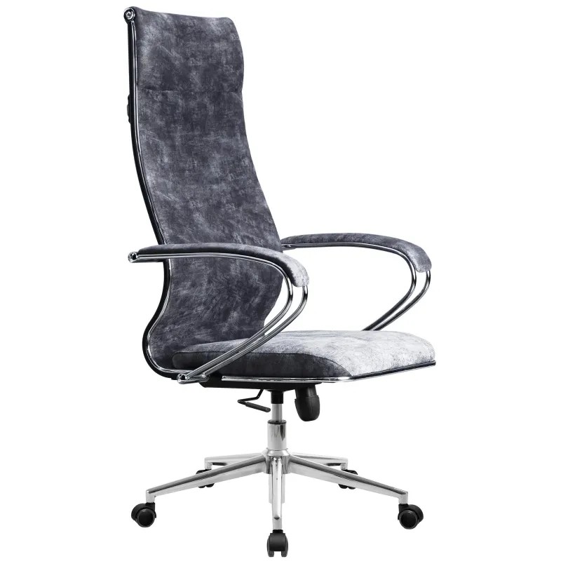 Кресло S_MT_Metta L 1m 42 Bravo велюр св-сер кр.хр (подл.118/осн.053) Кресло S_MT_Metta L 1m 42 Bravo велюр св-сер кр.хр (подл.118/осн.053)