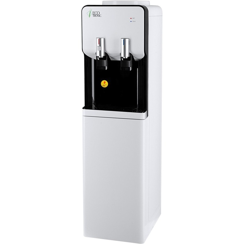 Кулер напольный ECOTRONIC M40-LCE white-black со шкафчиком