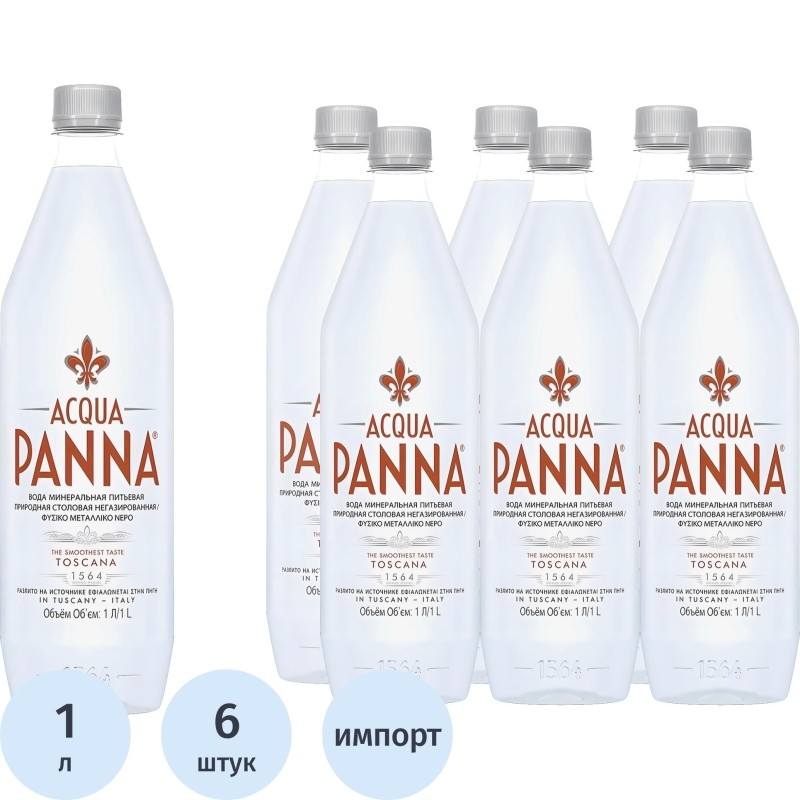 Вода минеральная Acqua panna ПЭТ 1 л