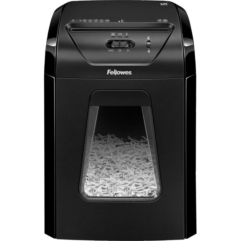 Шредер (уничтожитель) Fellowes Powershred 12C, 4ур.секр, 12лист, 18л