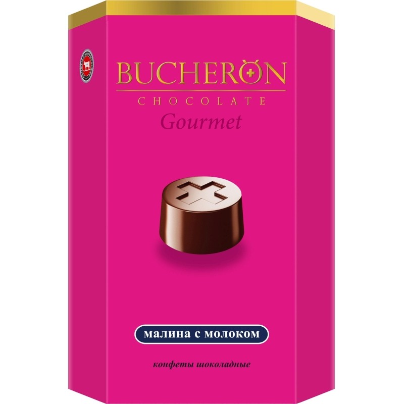 Конфеты шоколадные BUCHERÖN GOURMET со вкусом малины с молоком 130г
