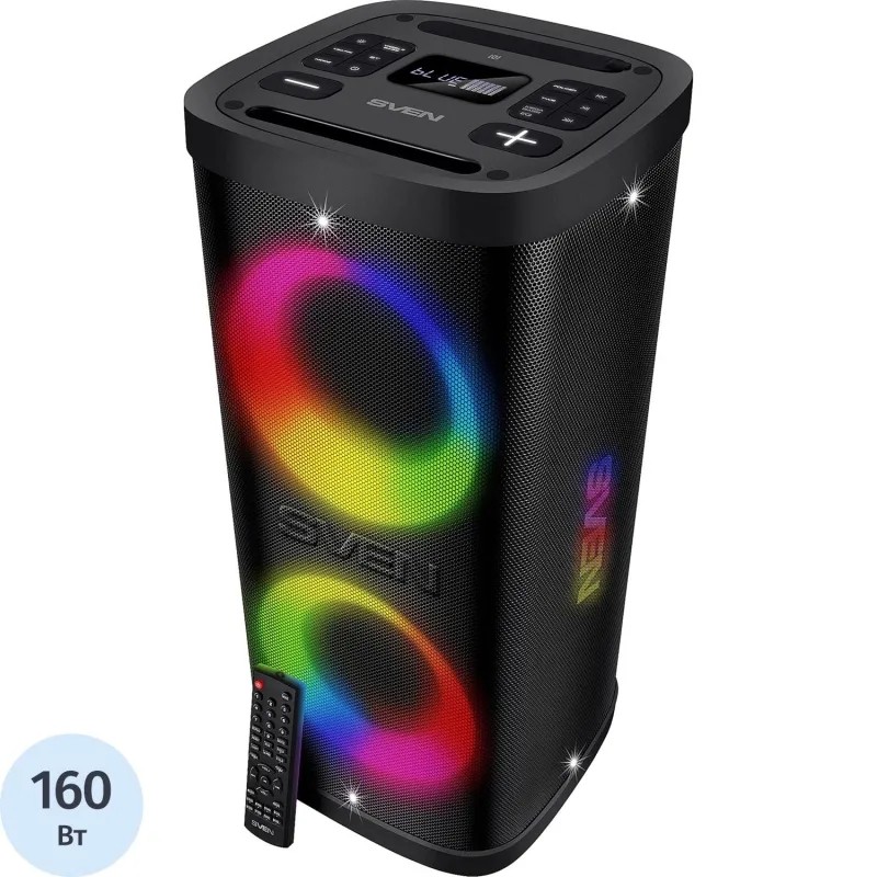 Акустическая система Sven PS-950, 2x80Вт, TWS, IPx4, FM/USB/microSD, LED