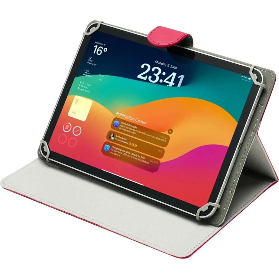 Чехол RIVACASE 3017 pink Orly универс. для планшета 9.7-10.5