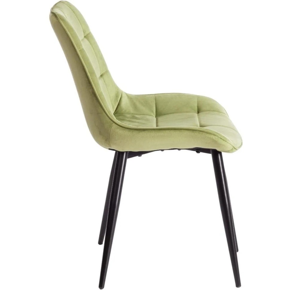 Стул обеденный ABRUZZO ( mod. 8060)/1шт в уп,мет/вельвет,зел (HLR 54)/чер