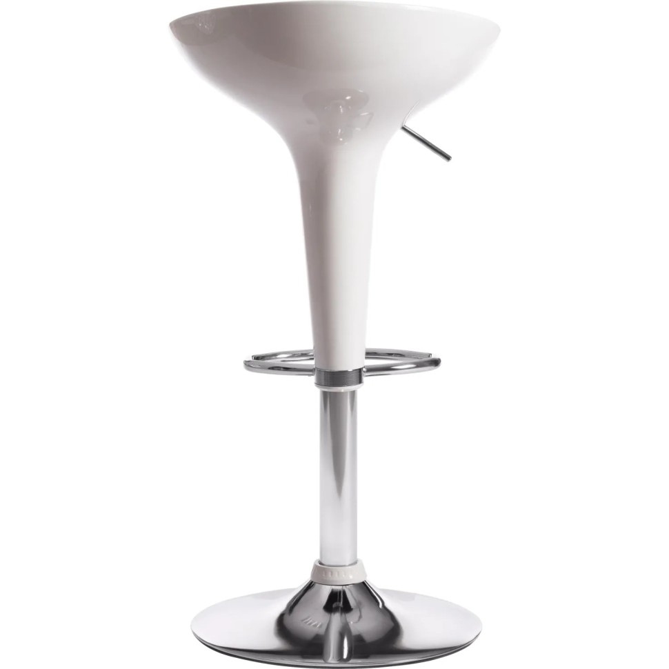 Стул барный NAIL (mod. KY801) / 1 шт в упаковке, металл/пластик, белый/хром