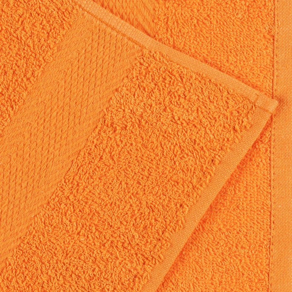 Набор полотенец махровых бордюр 440 г/м2, 40х70 оранжевый, 10шт Набор полотенец махровых бордюр 440 г/м2, 40х70 оранжевый, 10шт