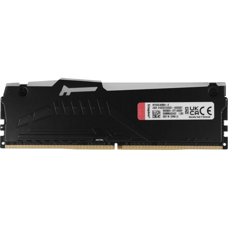 Модуль памяти Kingston FURY RGB XMP DDR5 DIMM 8GB 5200Мгц(KF552C40BBA-8)