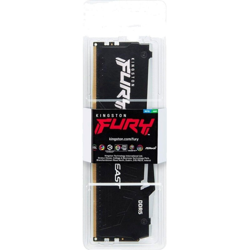 Модуль памяти Kingston FURY RGB XMP DDR5 DIMM 8GB 5200Мгц(KF552C40BBA-8)