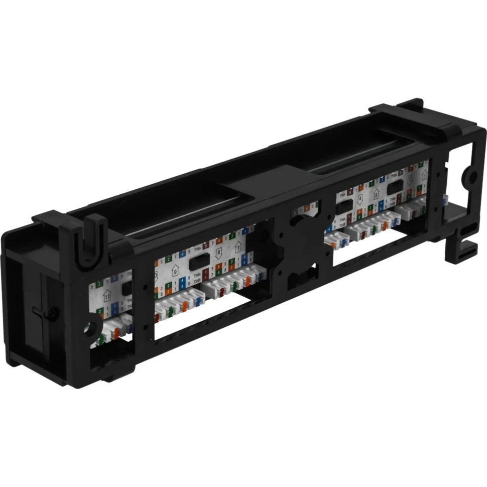 Патч-панель TWT TWT-PP12UTP-H настенная горизонтальная, 12 портов, UTP, 5E