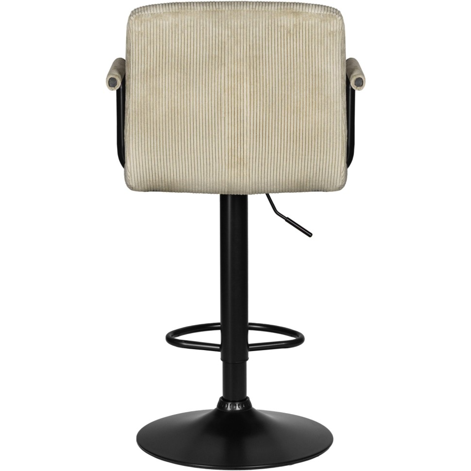 Стул барный LO_DOBRIN KRUGER ARM BLACK LM-5011_BlackBase беж.вельвет/черный