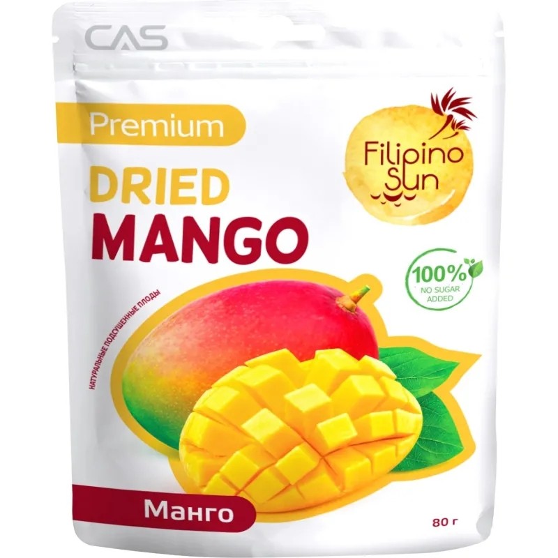 Манго Filipino Sun плоды сушеные 80 гр