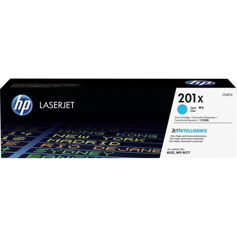 Картридж лазерный HP 201X CF401X гол. для CLJ Pro M252/M277