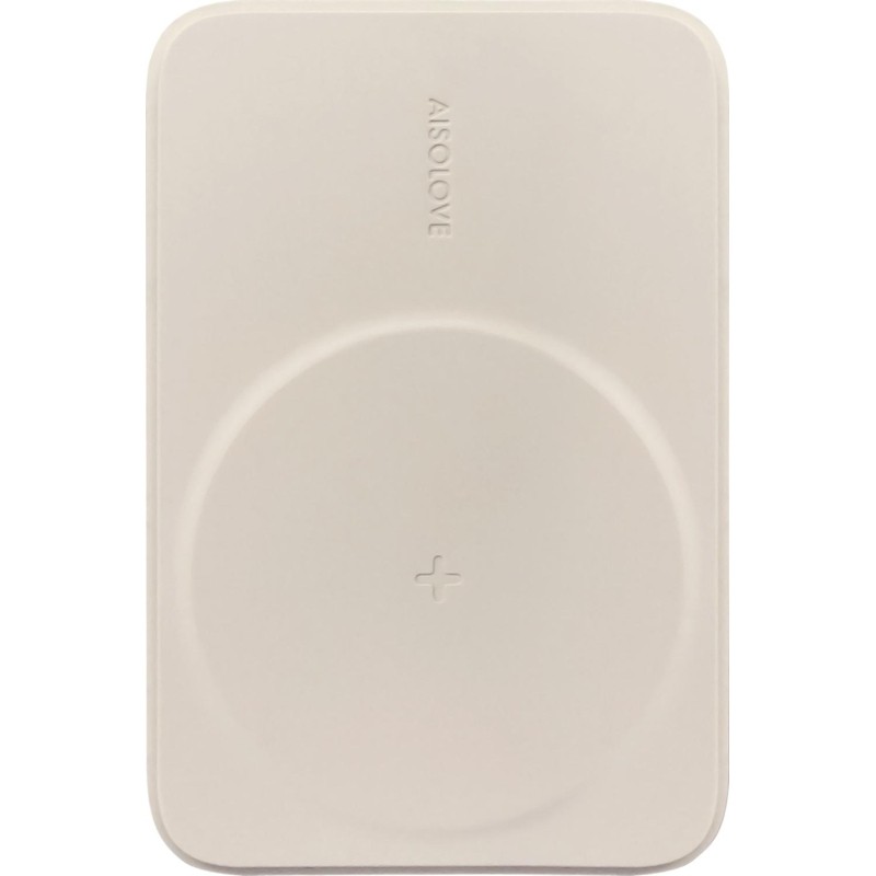 Внешний аккумулятор SOLOVE (Mi) W12 5000mAh MagSafe 20W QC+PD 3A, бежевый