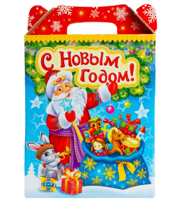 Новогодний сладкий подарок Сладкий подарок Картон 1000 грамм, K020