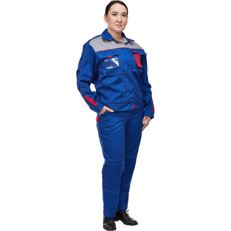 Костюм летний л10-КБР жен вас/сер/крас 40-42 170-176 ( серия л)