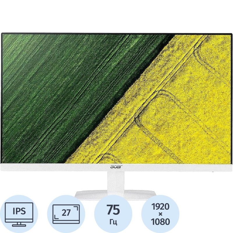 Монитор ACER HA270Awi (UM.HW0EE.A01) 27/FHD/IPS/75Hz/250cd/4ms/HDMI/VGA