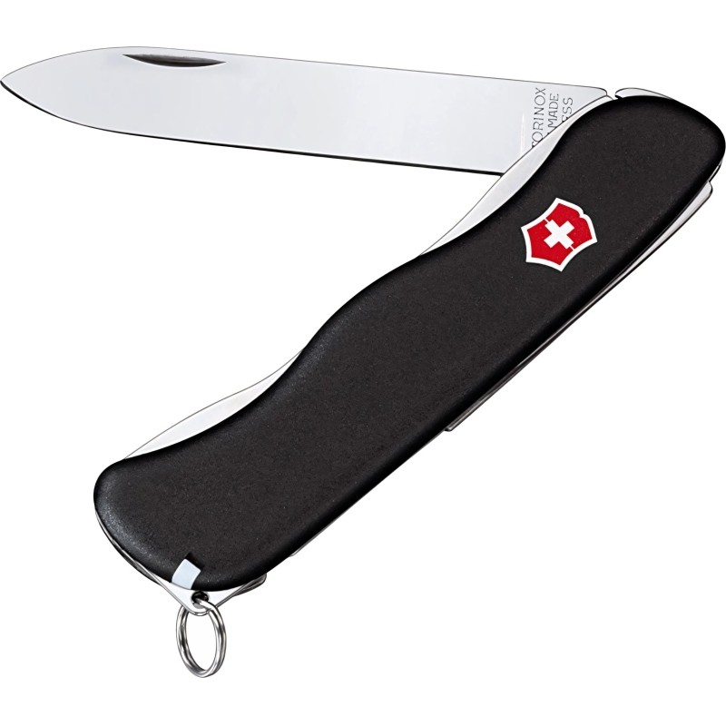 Нож Victorinox Sentinel, 111 мм, 4 функции, с фиксат лезвия,черн, 0.8413.3