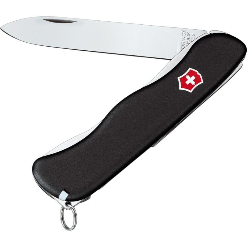Нож Victorinox Sentinel, 111 мм, 4 функции, с фиксат лезвия,черн, 0.8413.3