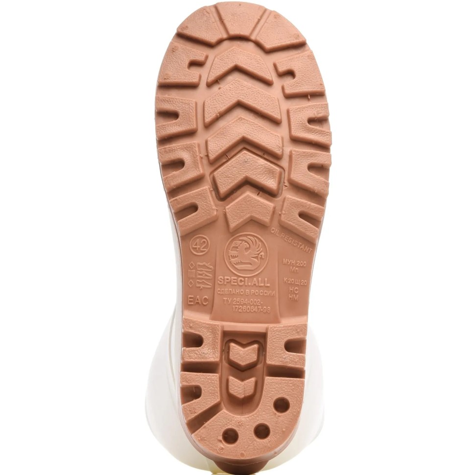 Сапоги ПВХ цв.Белый мод.Worker189/2-00 c МП р.37 Сапоги ПВХ цв.Белый мод.Worker189/2-00 c МП р.37