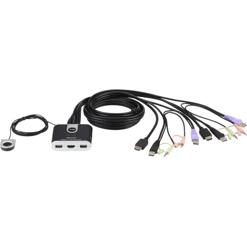 Модуль ATEN 2-порт. KVM перекл. 2 PORT USB2.0 HDMI KVM SWITCH. (CS692)
