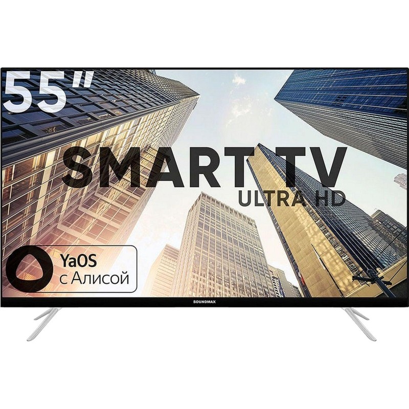 Телевизор Soundmax SM-LED55M04SU, UHD, смарт (Яндекс ТВ)
