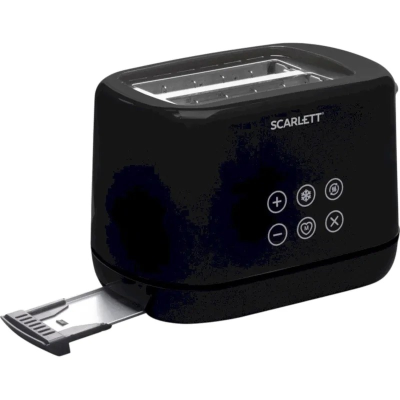 Тостер Scarlett SC-TM11069, 2 слота, LED-дисплей, автоцентрирование, черный