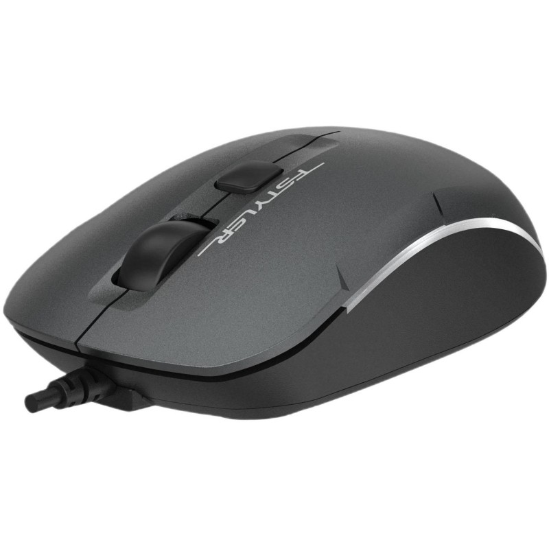 Мышь компьютерная A4Tech Fstyler FM26S серый/черный 800-1600dpi silent/4but