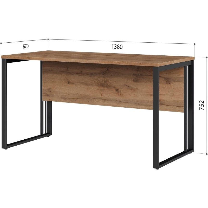 Стол К-Loft 241S002 Ш1380 дуб натур
