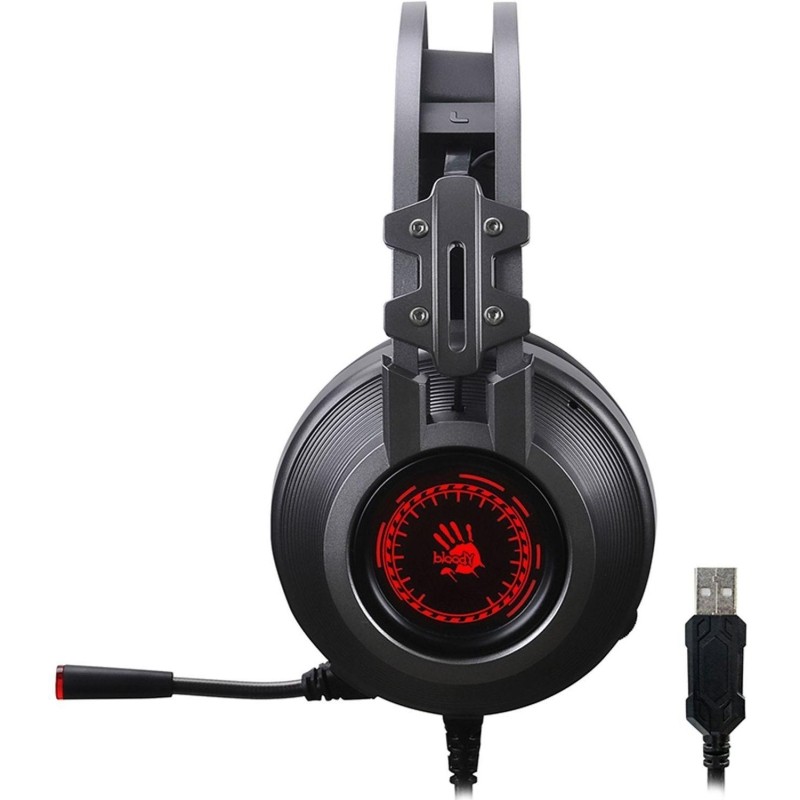 Гарнитура A4Tech Bloody J527 серый 2м мониторные USB (J527)