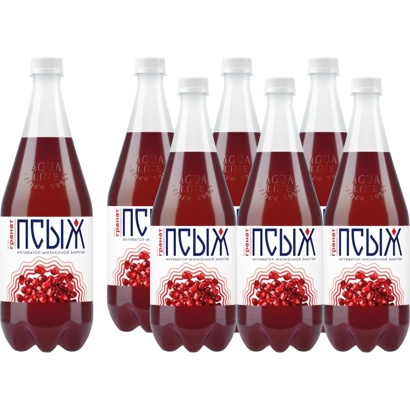 Напиток Псыж б/а вкус Гранат сильногазированный 1л