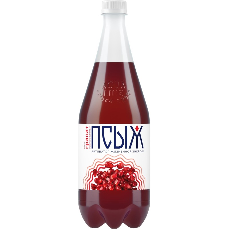 Напиток Псыж б/а вкус Гранат сильногазированный 1л