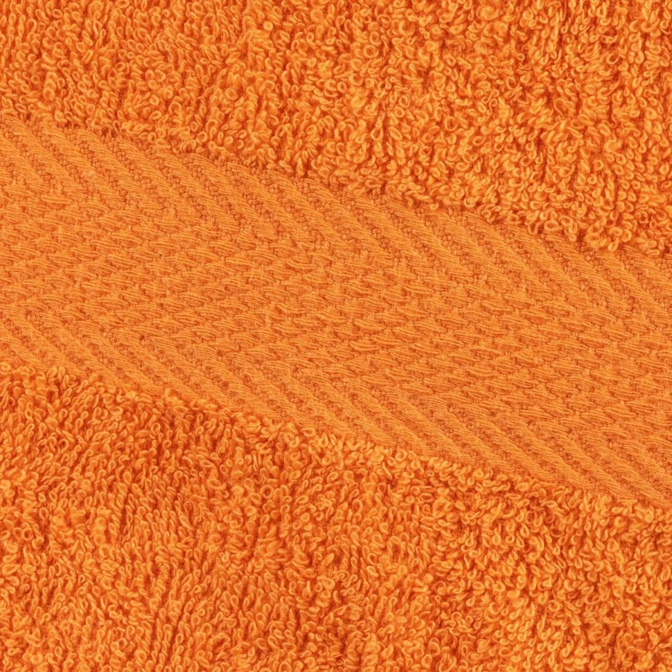 Набор полотенец махровых бордюр 440 г/м2, 50х90 оранжевый, 10шт Набор полотенец махровых бордюр 440 г/м2, 50х90 оранжевый, 10шт