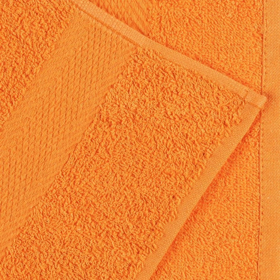 Набор полотенец махровых бордюр 440 г/м2, 50х90 оранжевый, 10шт Набор полотенец махровых бордюр 440 г/м2, 50х90 оранжевый, 10шт