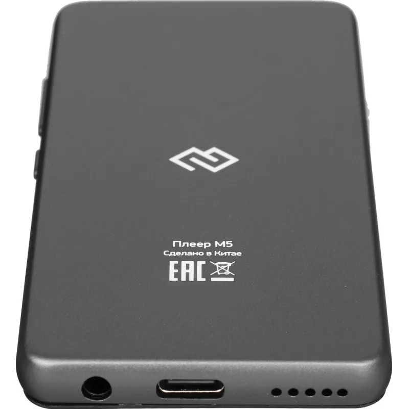 Плеер MP3 Hi-Fi Flash Digma M5 BT 32Gb черный/2.4/FM/microSD/microSDHC