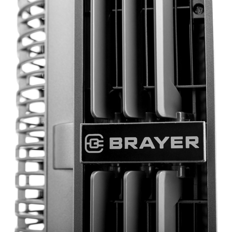 Вентилятор колонный BRAYER 4977BR,Сенсор.упр.,пульт,вращение70,мощ-ть75Вт