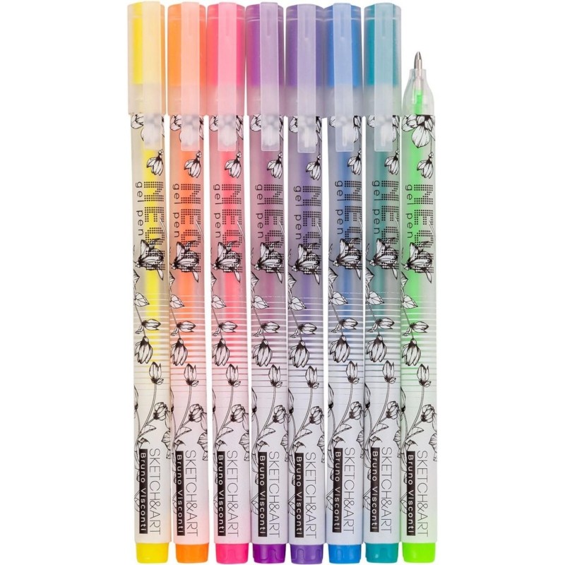 Набор гелевых ручек SKETCH&amp;ART Uni Write.NEON 0,8мм 8цв 20-0307