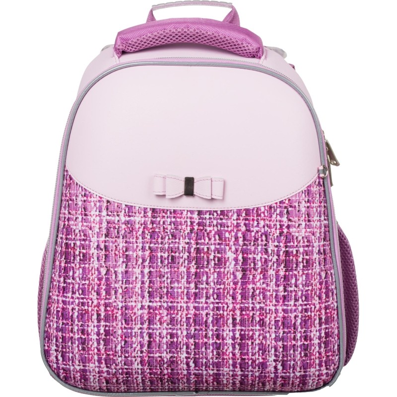 Ранец Комус Класс Basic Fashion твид розовый, 2 отд., эргоном. спинка