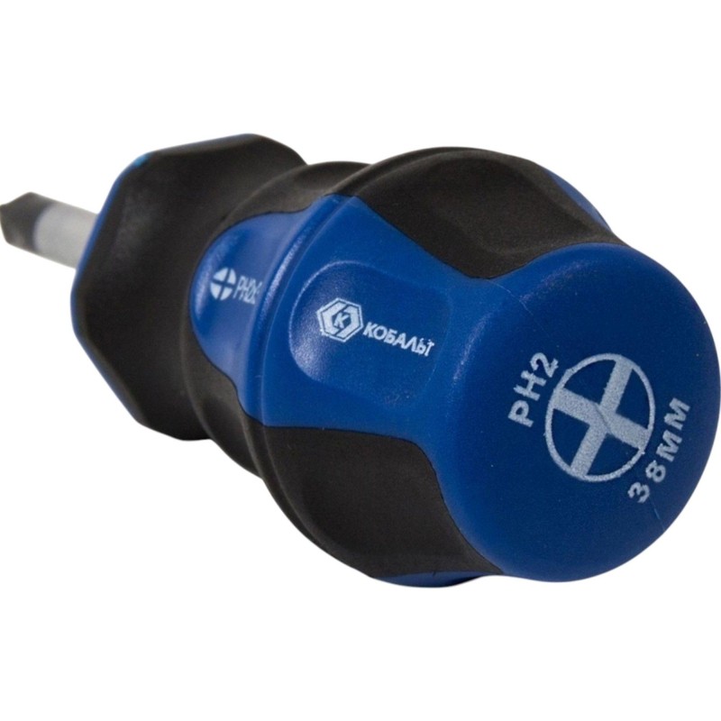 Отвертка Ultra Grip КОБАЛЬТ PH-2 х 38 мм CR-V, 646-393