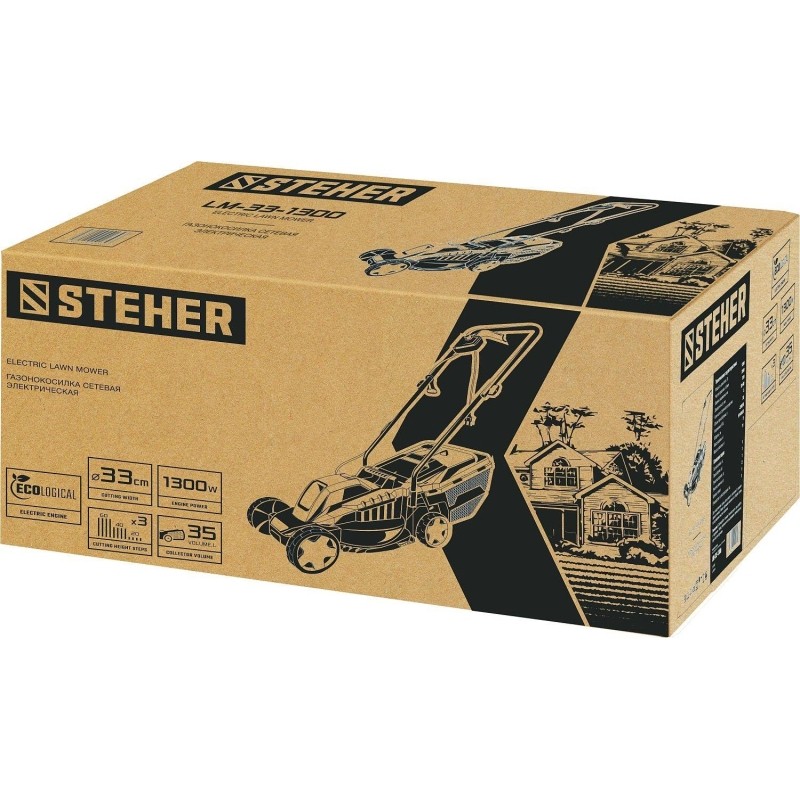 Газонокосилка электрическая STEHER 1300 Вт (LM-33-1300)