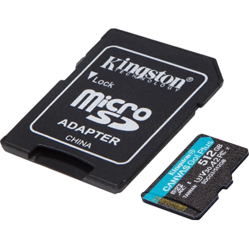 Карта памяти Kingston Canvas Go! Plus microSDXC UHS-I Cl10 +ад, SDCG3/512Gb