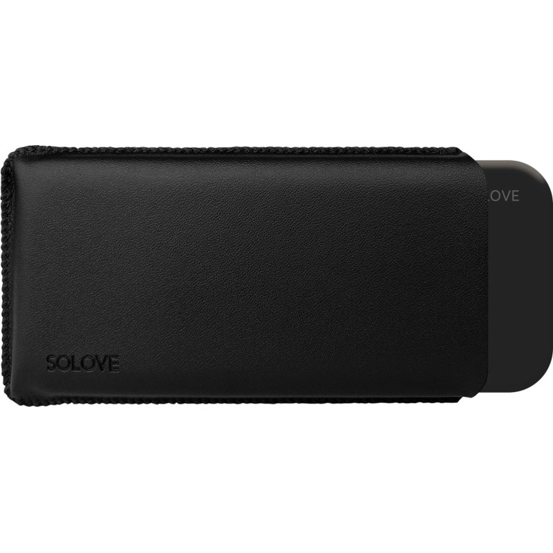 Внешний аккумулятор SOLOVE (Mi) 001M+ 10000mAh, кожаный чехол, черный