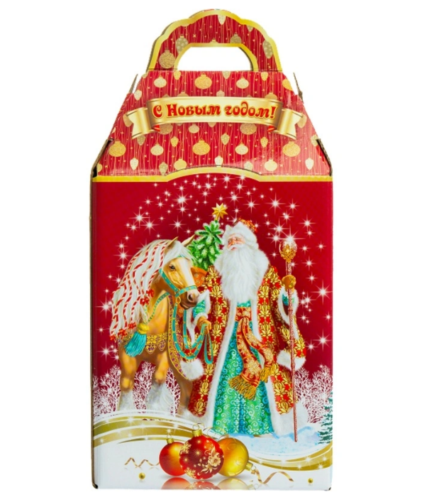 Новогодний сладкий подарок Зима пришла Картон 1200 грамм, K021