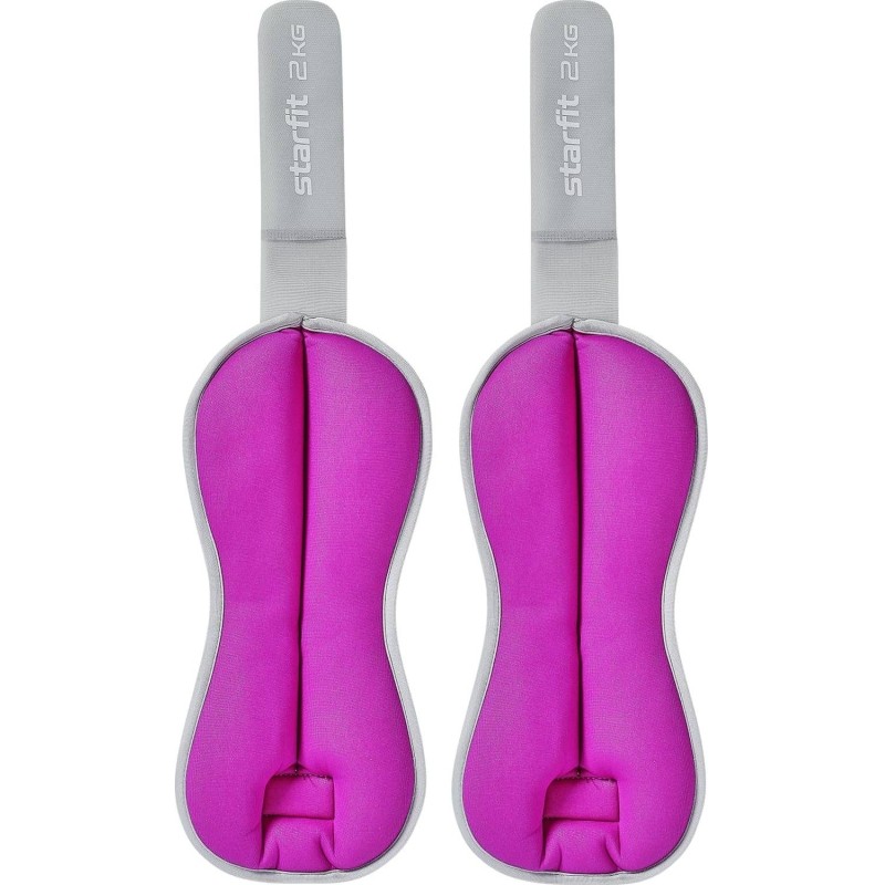 Утяжелитель универс STARFIT WT-502 2кг, фиолет/сер.,2шт/уп,ЦБ-00002503
