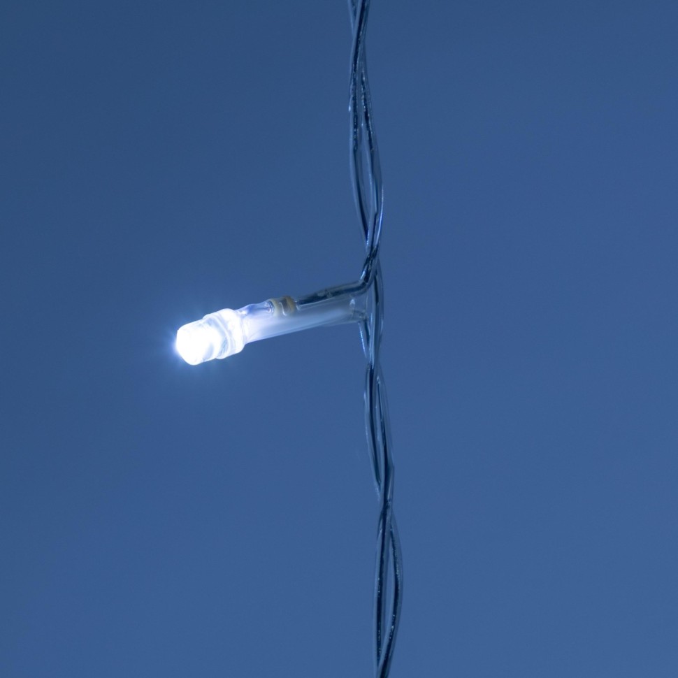 Электрогирлянда Дождь 2x6 м 1200LED мерц. IP44 отсоед.нити, хол.бел.HD-YW05