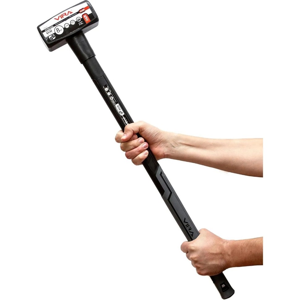 Кувалда 8000 г фибергласовая ручка VIRA RAGE 908000 Кувалда 8000 г фибергласовая ручка VIRA RAGE 908000