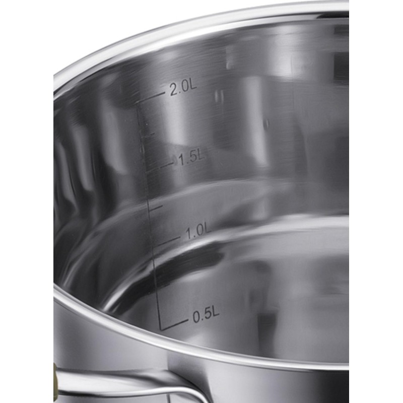 Кастрюля со стекл. крышкой 1,6л; 16x9,5 см Linea OLIVA 67-1216