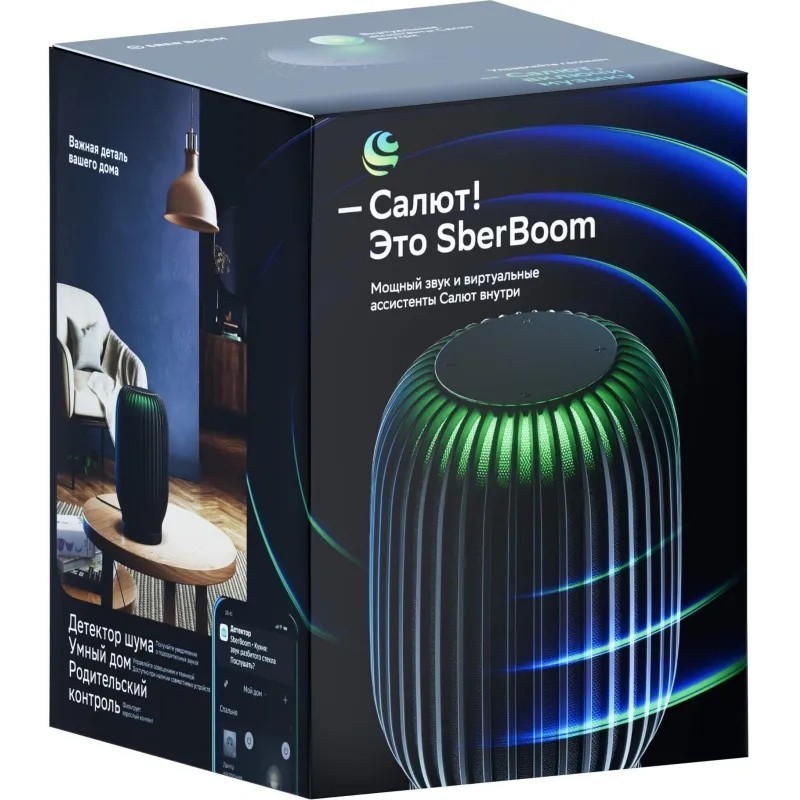 Умная колонка Sber SberBoom, черный (SBDV-00090A)