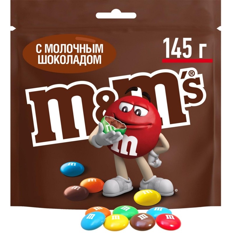 Драже M&amp;M`s c молочным шоколадом, 145г