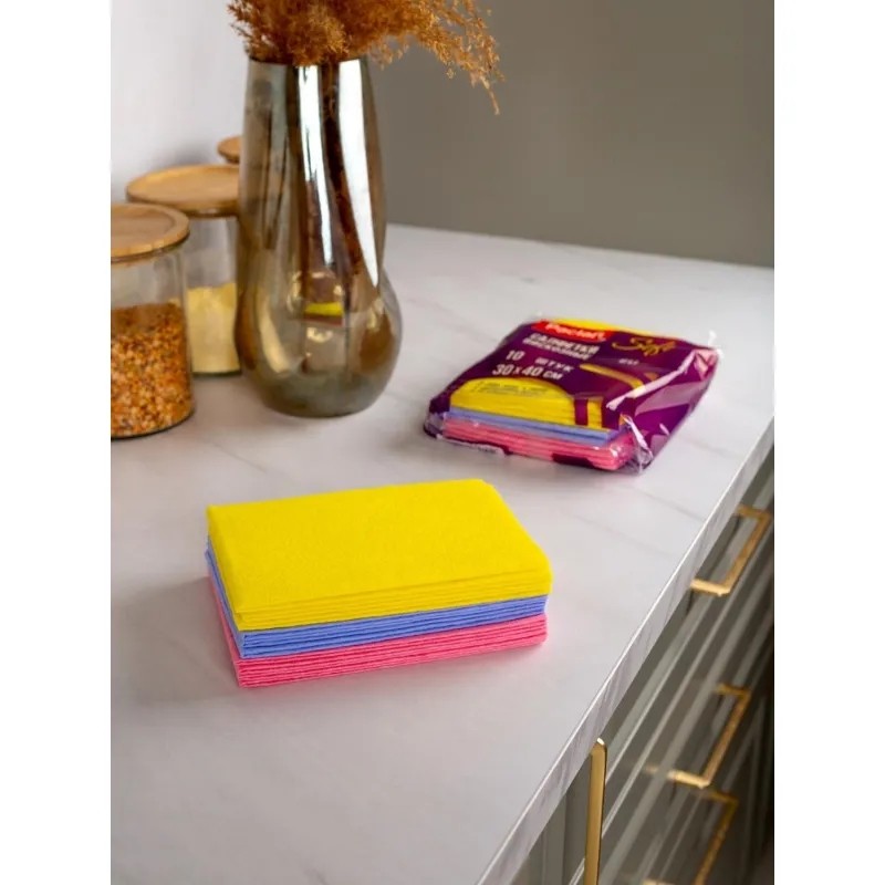 Салфетки хозяйственные вискозные Paclan Soft Universal 30х40см 10шт/уп